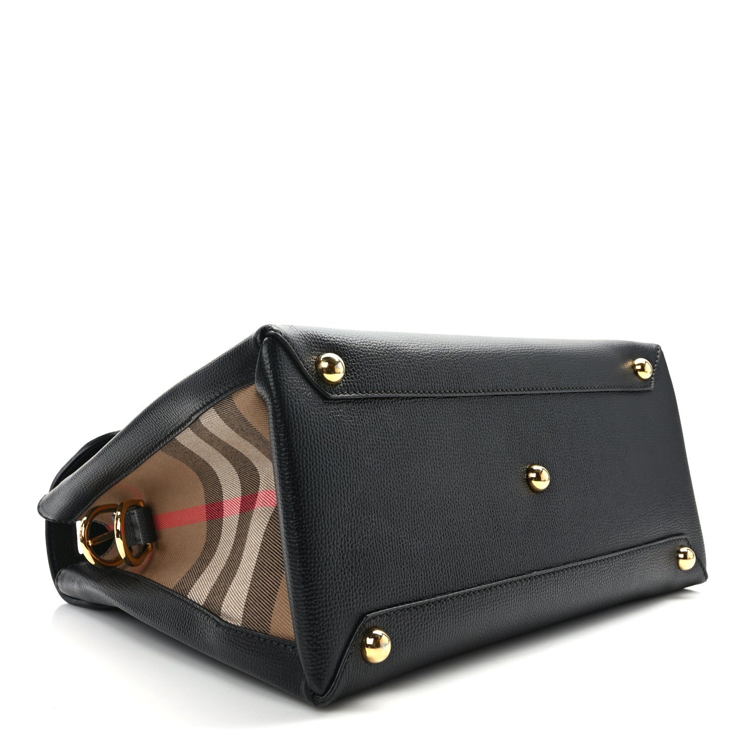 Burberry Derby Calfskin House Check Medium Camberley Black 4 of 18