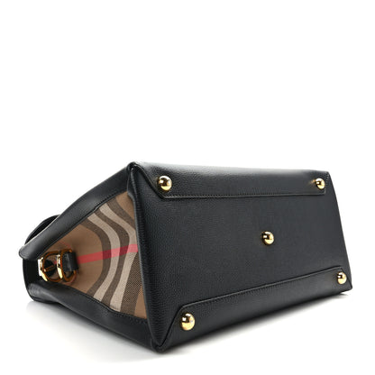 Burberry Derby Calfskin House Check Medium Camberley Black 4 of 18