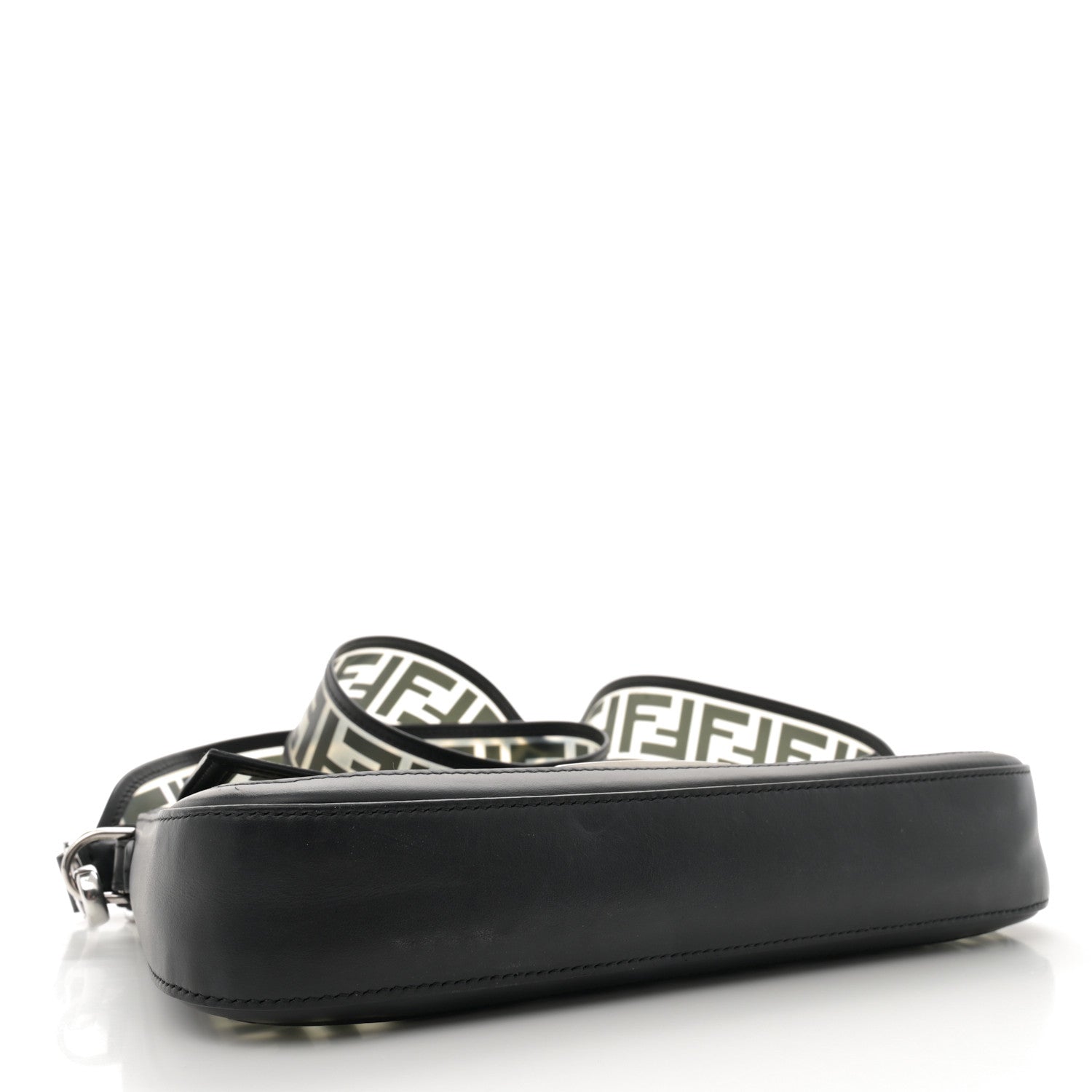 Fendi TPU FF Vitello Grace Baguette Black 4 of 9