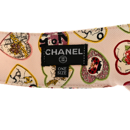 Chanel Cotton Canvas Valentine Visor Light Pink Multicolor 7 of 7