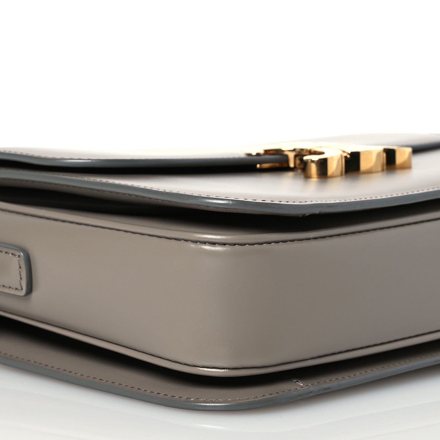 Celine Shiny Calfskin Medium Triomphe Pebble 10 of 17