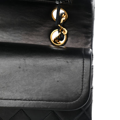 Chanel Lambskin Quilted Medium Double Flap Black 10 of 10