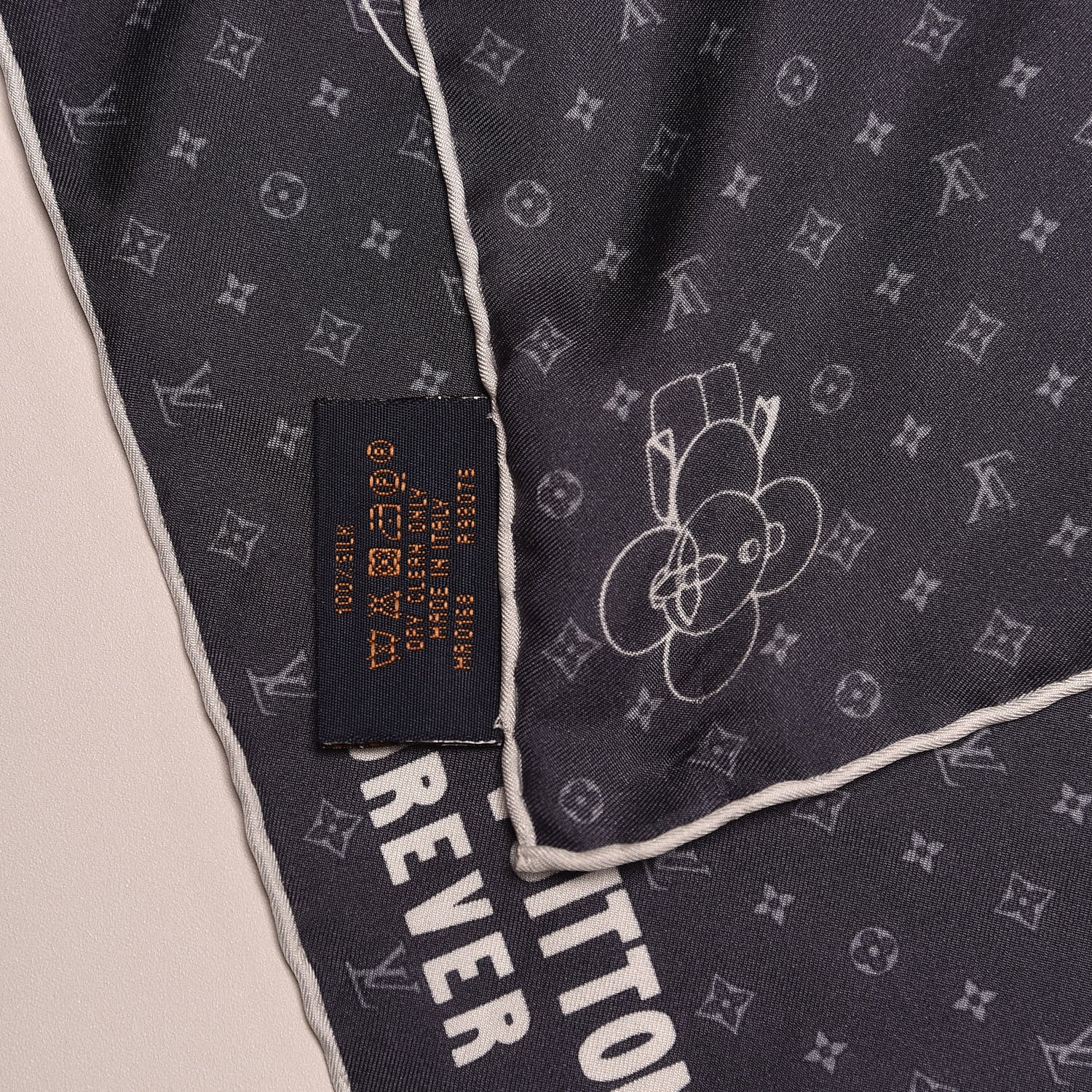 Louis Vuitton Silk Monogram Vivienne Bandana 7 of 7