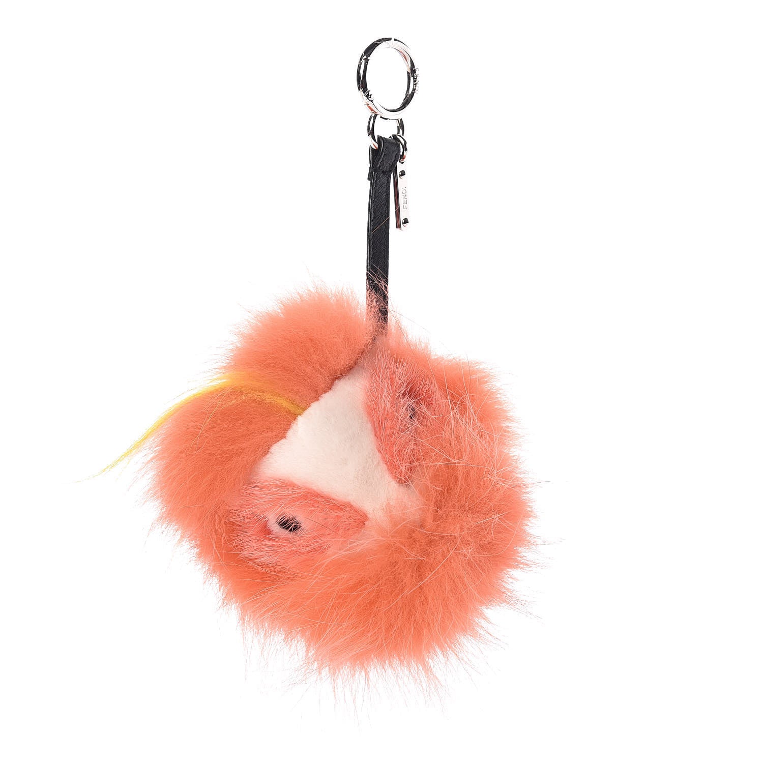 Fendi Fox Rabbit Goat Mink Fur Vitello Flamingo Berrymon Monster Bag Bug Charm 1 of 3