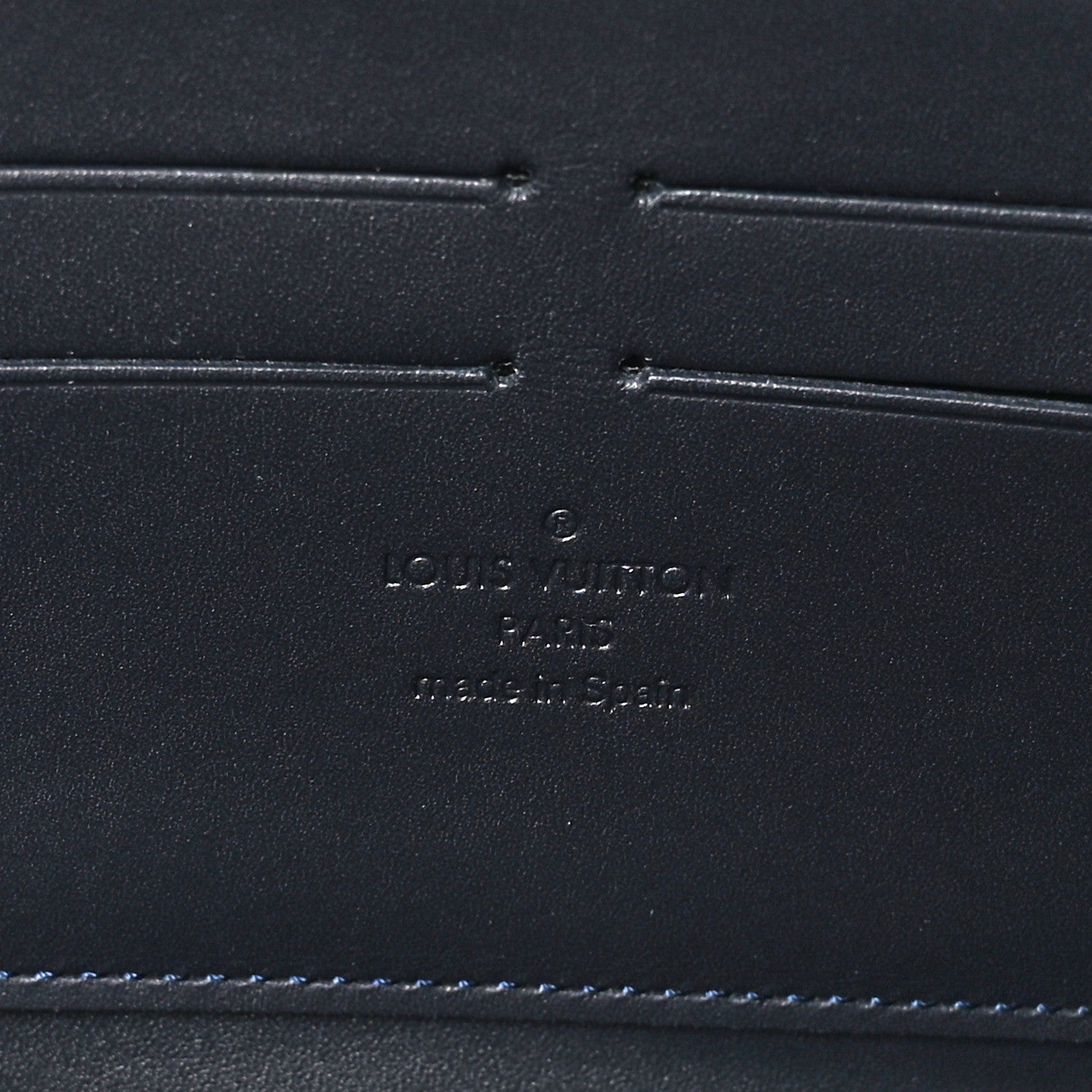 Louis Vuitton Vernis Leopard Zippy Wallet Blue Infini 8 of 10