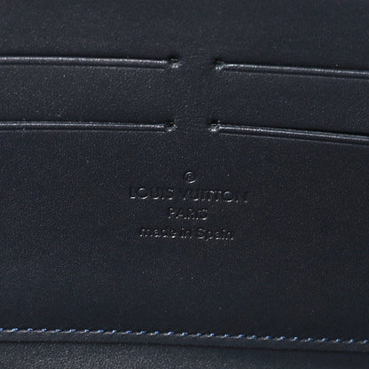 Louis Vuitton Vernis Leopard Zippy Wallet Blue Infini 8 of 10