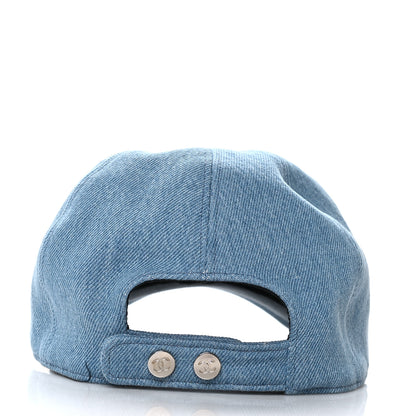 Chanel Denim Cap Hat Blue 6 of 9