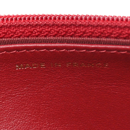 Chanel Caviar Quilted Boy Wallet On Chain WOC Red 6 of 11