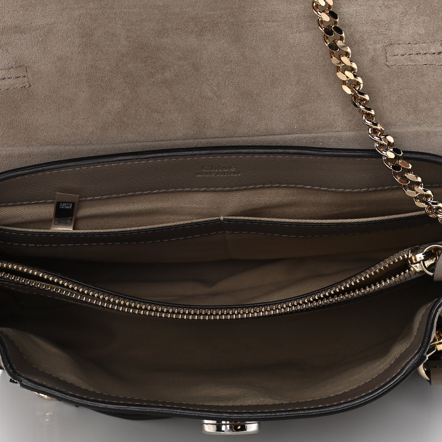 Chloe Calfskin Small Faye Day Shoulder Bag Motty Grey 5 of 10