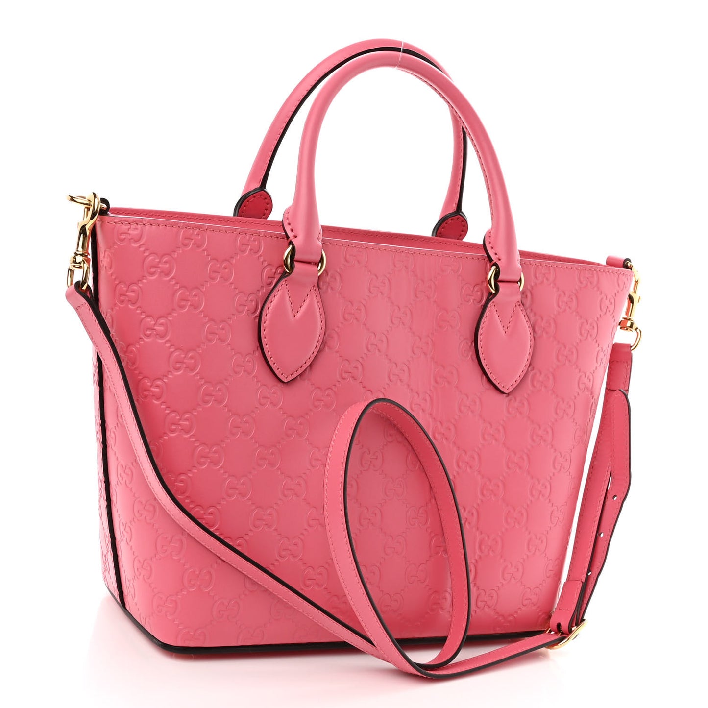 Guccissima Small Zippered Bucket Tote Flush