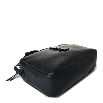 Saint Laurent Grained Lambskin Monogram Lou Camera Bag Black 4 of 8