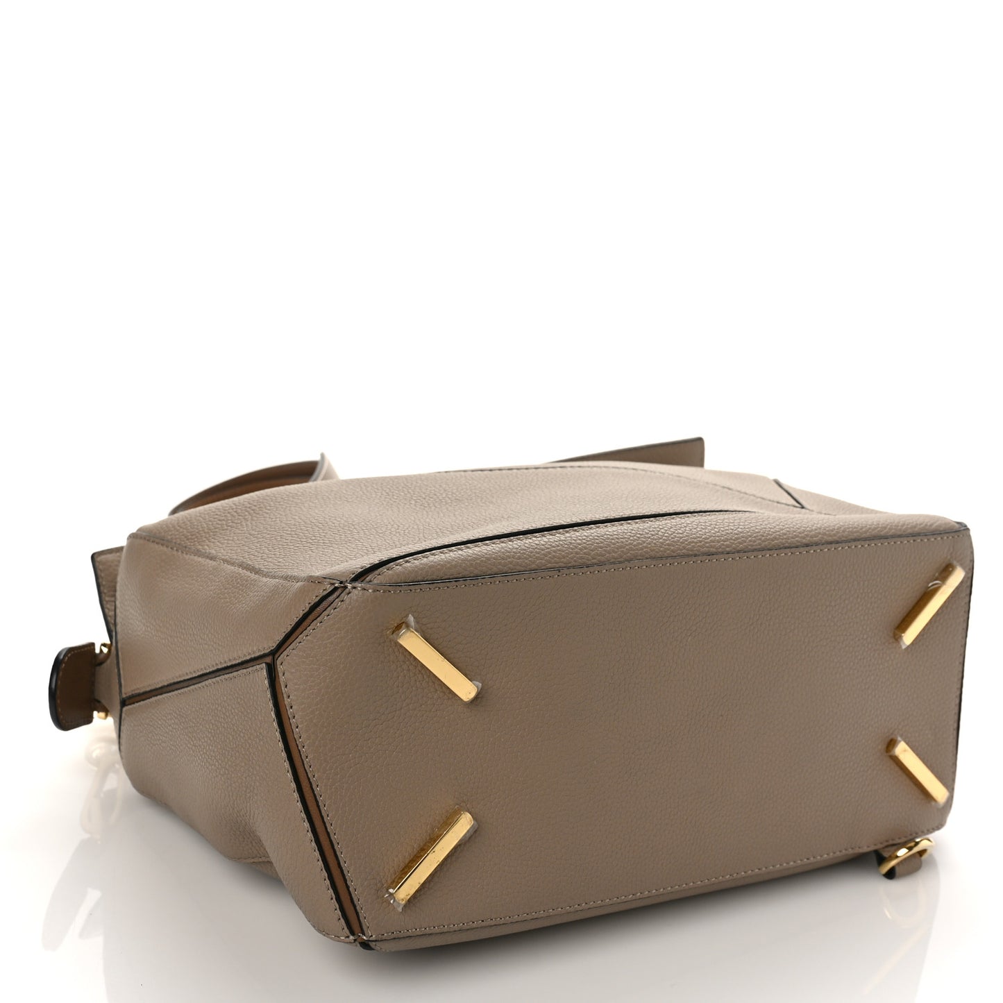 Calfskin Medium Puzzle Bag Sand Mink