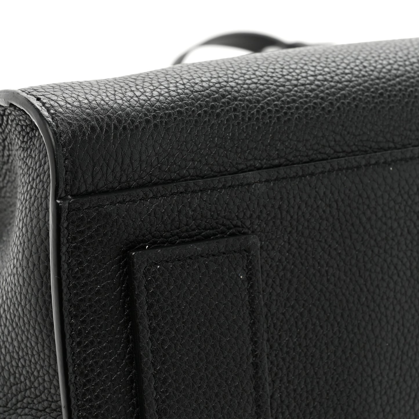 Grained Calfskin Small Supple Sac De Jour Duffle Black