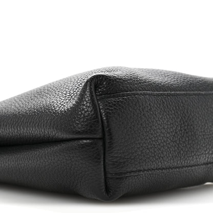 Salvatore Ferragamo Tumbled Calfskin Gancini Mini Bag Black 8 of 14