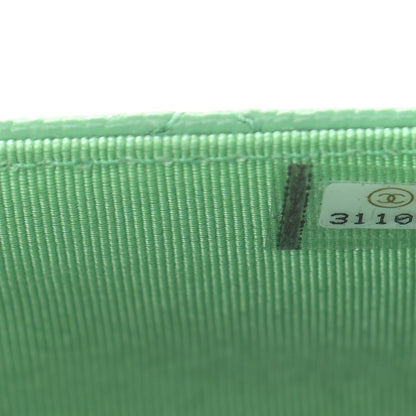 Chanel Caviar Quilted Wallet On Chain WOC Light Green 11 of 13