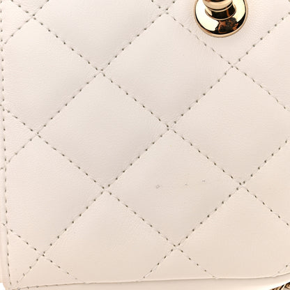 Chanel Lambskin Quilted Mini My Precious Flap White 11 of 12