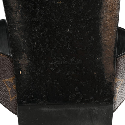 Louis Vuitton Monogram Bom Dia Mule Sandals 40 Black 7 of 8