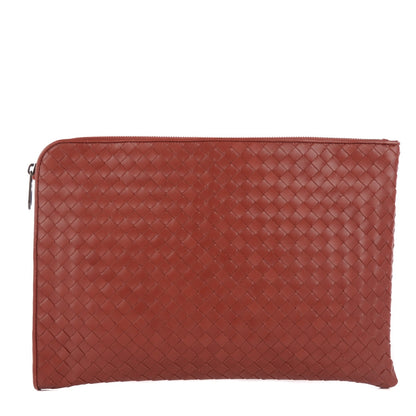 Bottega Veneta Intrecciato VN Portfolio Case Burnt Red 1 of 8