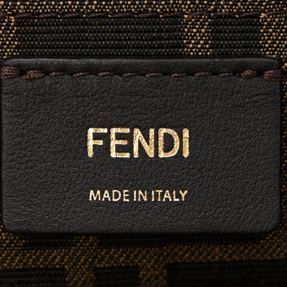 Fendi Vitello King Plexiglass Logo Embossed Mini By The Way Top Handle Boston Bag Menta 6 of 10