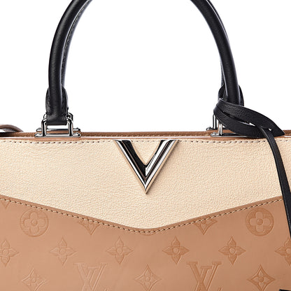 Louis Vuitton Monogram Cuir Plume Very One Zipped Tote Sesame Creme 9 of 9
