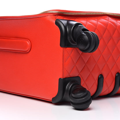Chanel Calfskin Quilted Coco Case Trolley Red 7 of 9