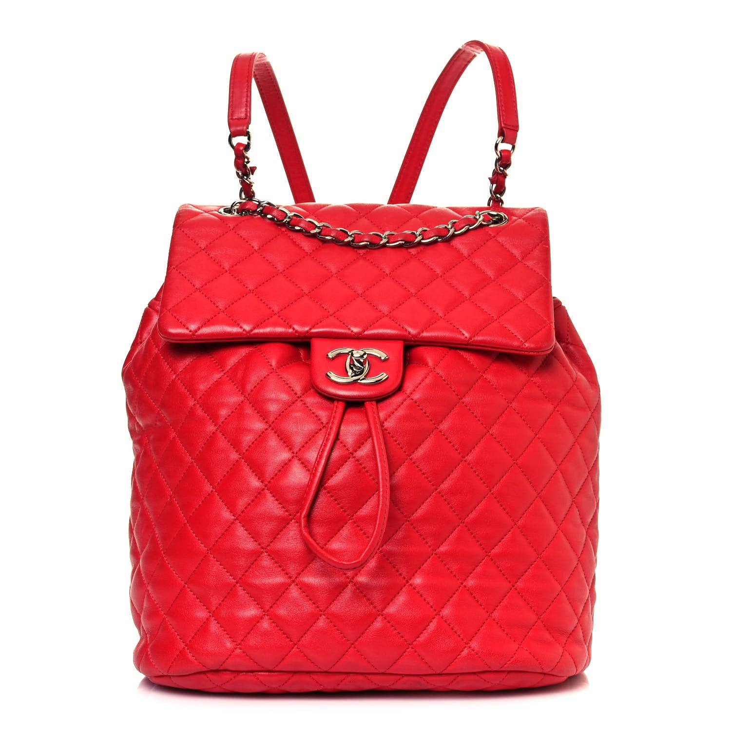 Chanel Lambskin Quilted Large Urban Spirit Backpack Red 1 of 18