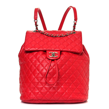 Chanel Lambskin Quilted Large Urban Spirit Backpack Red 1 of 18