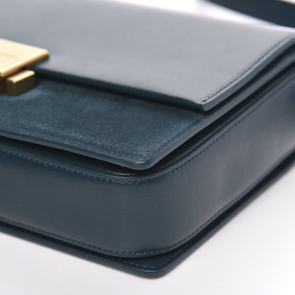 Saint Laurent Smooth Calfskin Suede Medium Bellechasse Dark Turquoise 9 of 9
