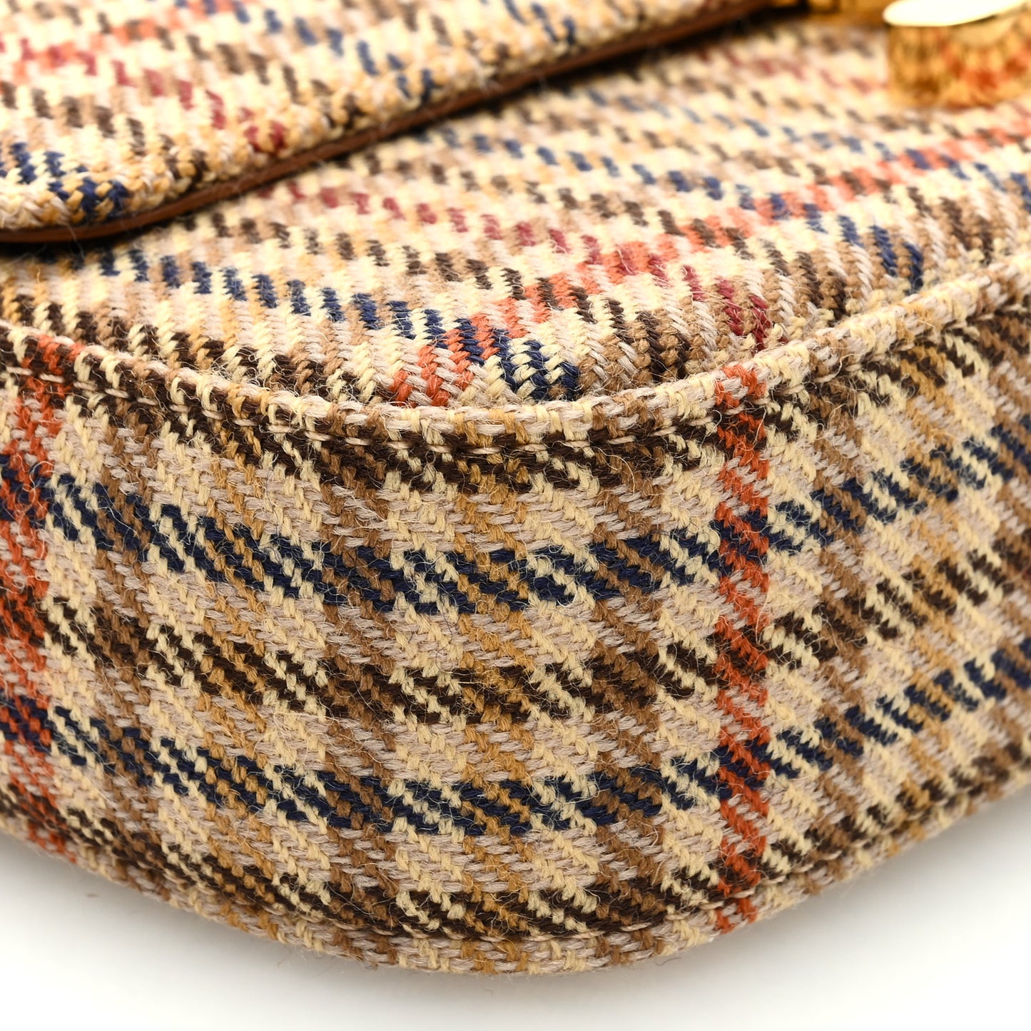 Tweed Calfskin Triomphe Shoulder Bag Multicolor