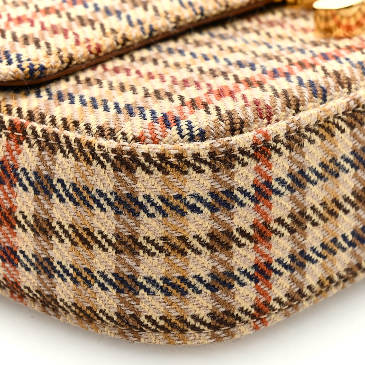 Celine Tweed Calfskin Triomphe Shoulder Bag Multicolor 7 of 8