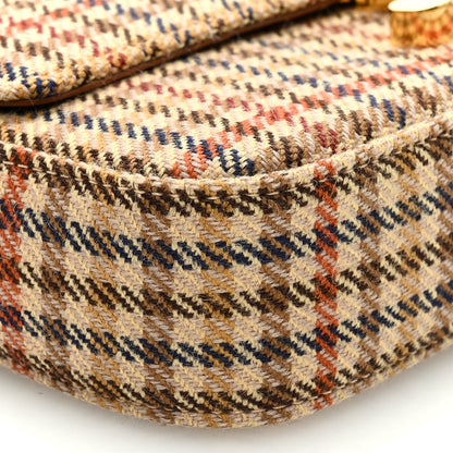 Celine Tweed Calfskin Triomphe Shoulder Bag Multicolor 7 of 8