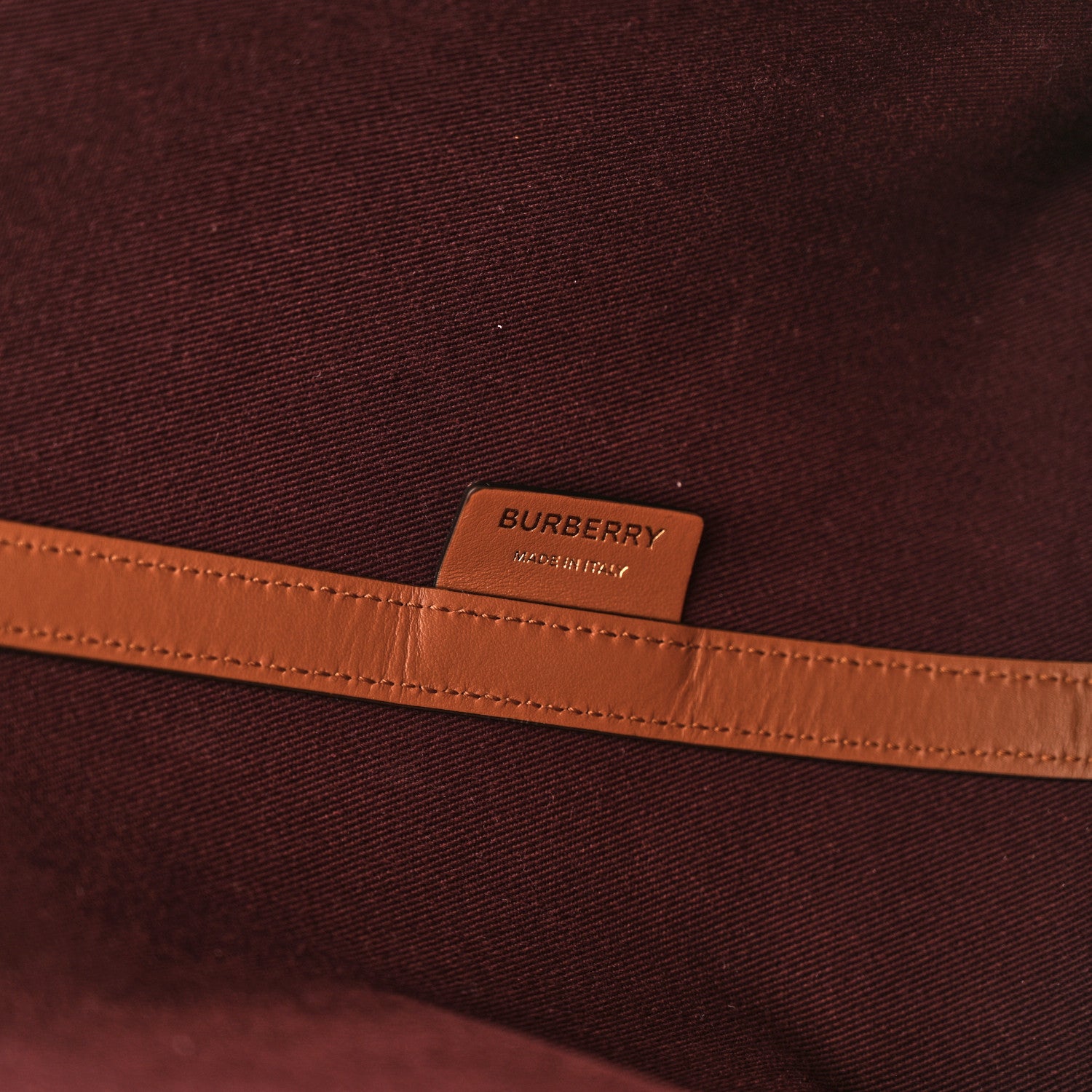 Burberry Cotton Vintage Check Medium London Tote Bag Briar Brown Black 8 of 11