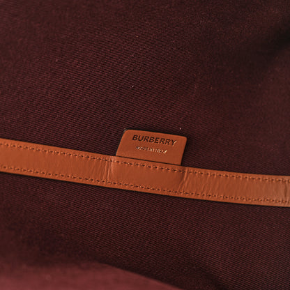 Burberry Cotton Vintage Check Medium London Tote Bag Briar Brown Black 8 of 11