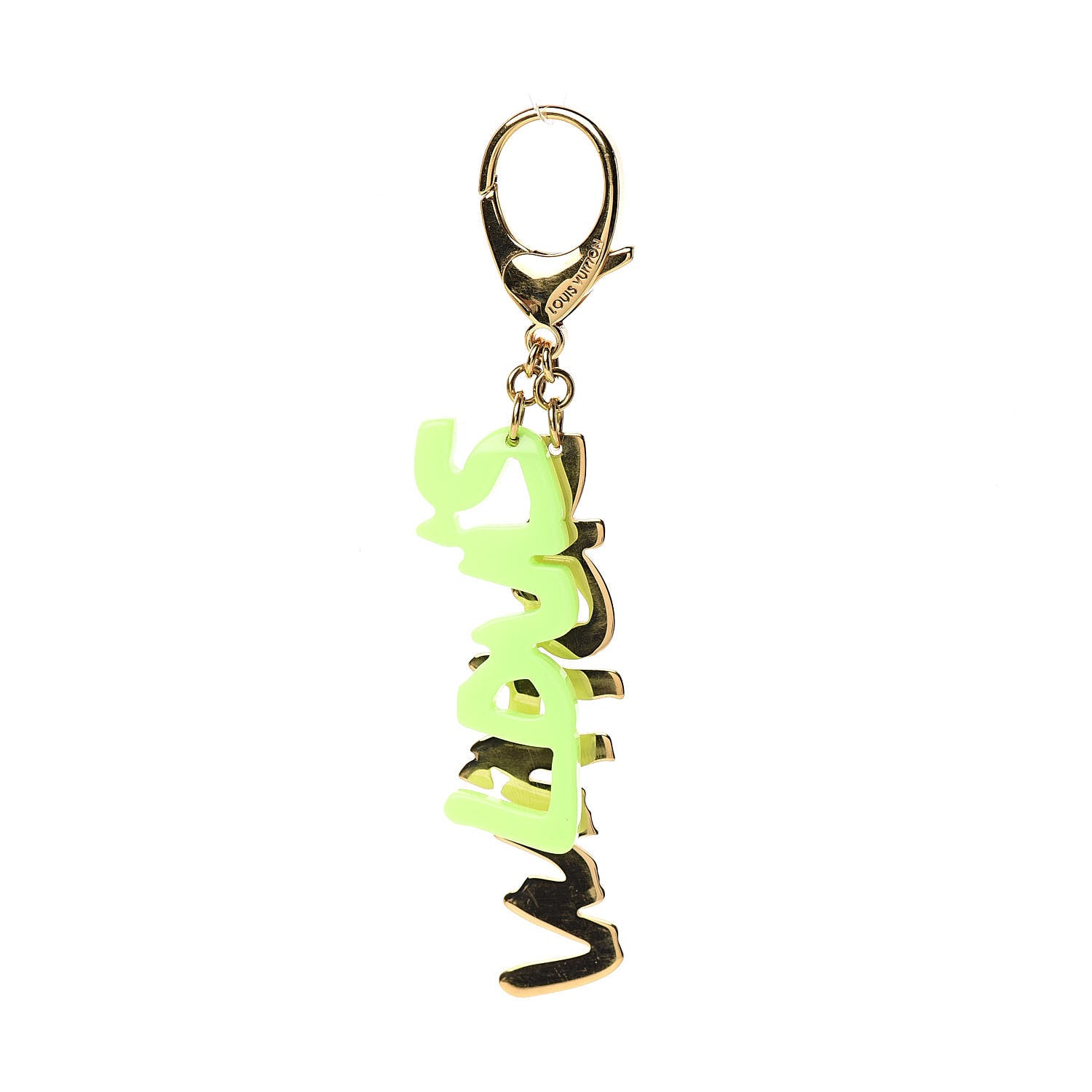 Louis Vuitton Graffiti Bag Charm Green 2 of 3
