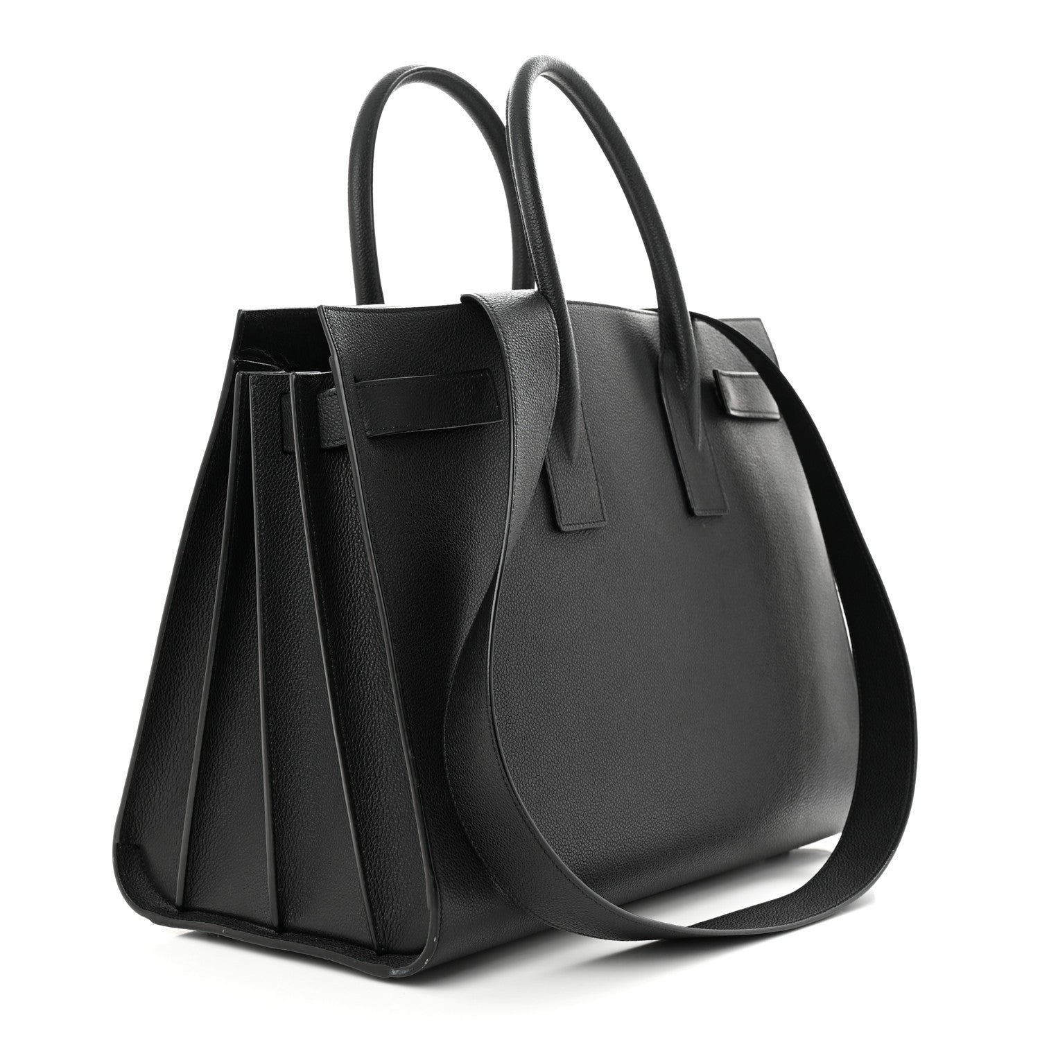 Saint Laurent Grained Calfskin Large Sac De Jour Carryall Black 3 of 10