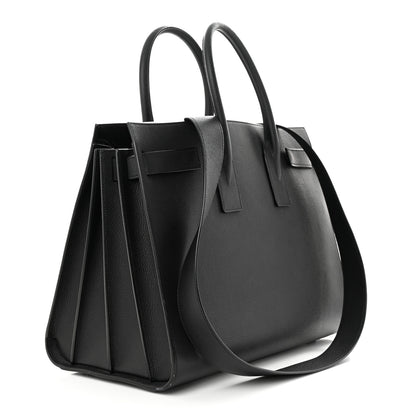 Saint Laurent Grained Calfskin Large Sac De Jour Carryall Black 3 of 10