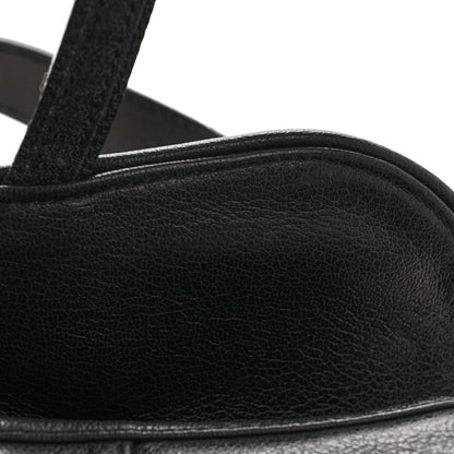 Christian Dior Shiny Goatskin  Saddle Bag Black 12 of 16
