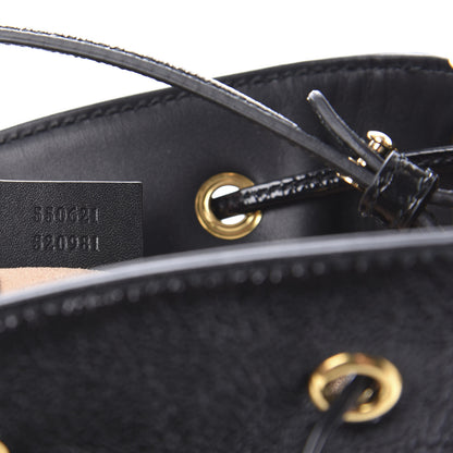 Gucci Suede Patent Web Small Ophidia Bucket Bag Black 9 of 10