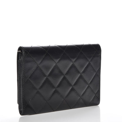 Chanel Calfskin Quilted Cambon Flap Wallet Black 3 of 10