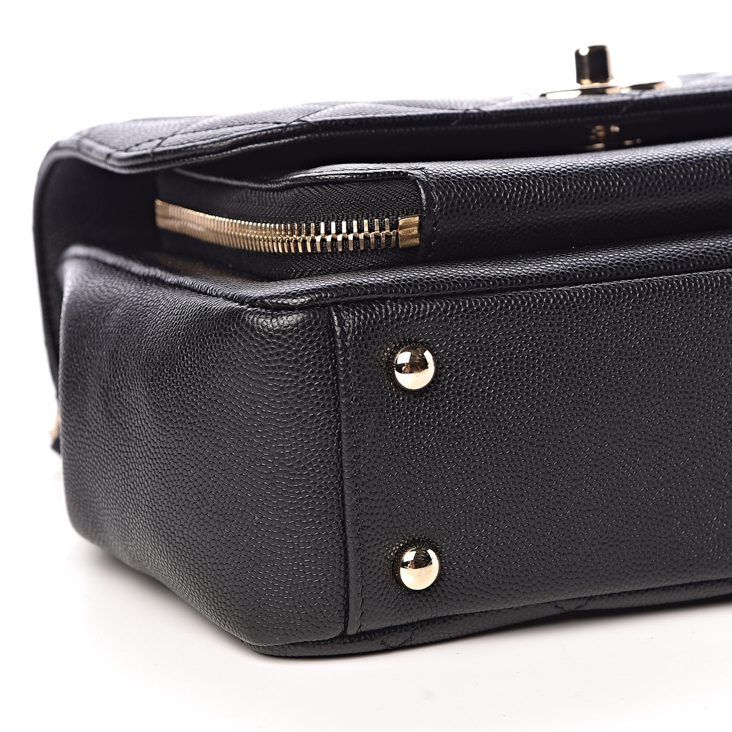Caviar Quilted Small Business Affinity Flap Black