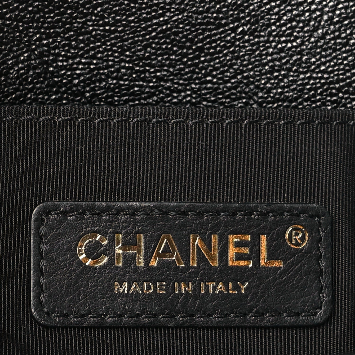 Chanel Iridescent Caviar Chevron Quilted Small Boy Flap Black 6 of 11
