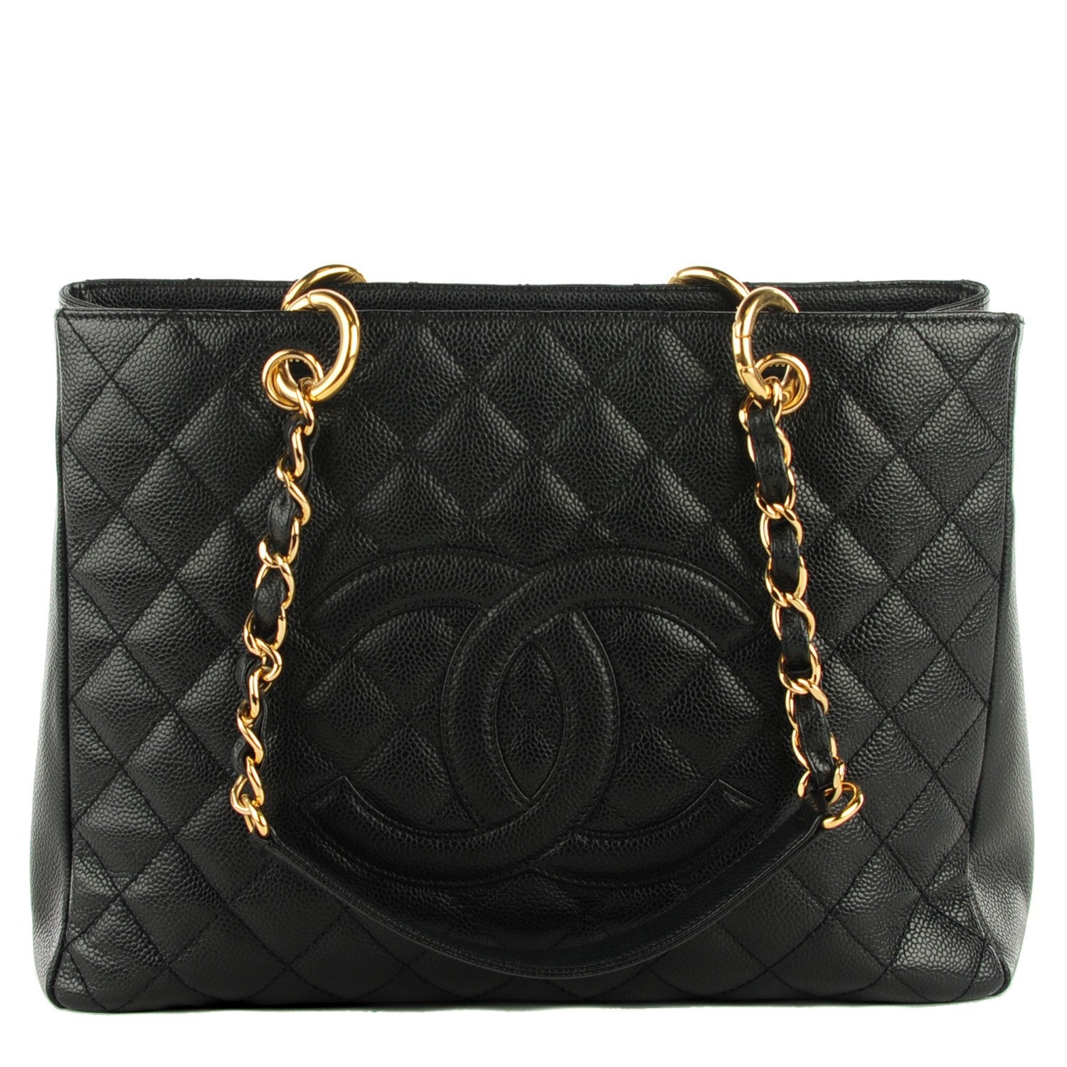 Chanel Caviar Quilted Grand Shopping Tote GST Black 1 of 7