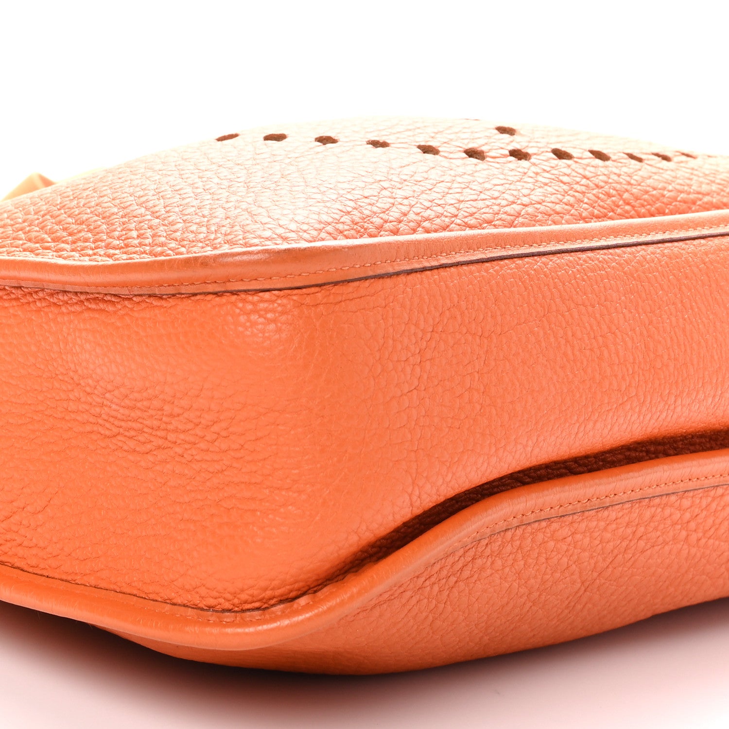 Hermes Taurillon Clemence Evelyne GM Orange 9 of 10