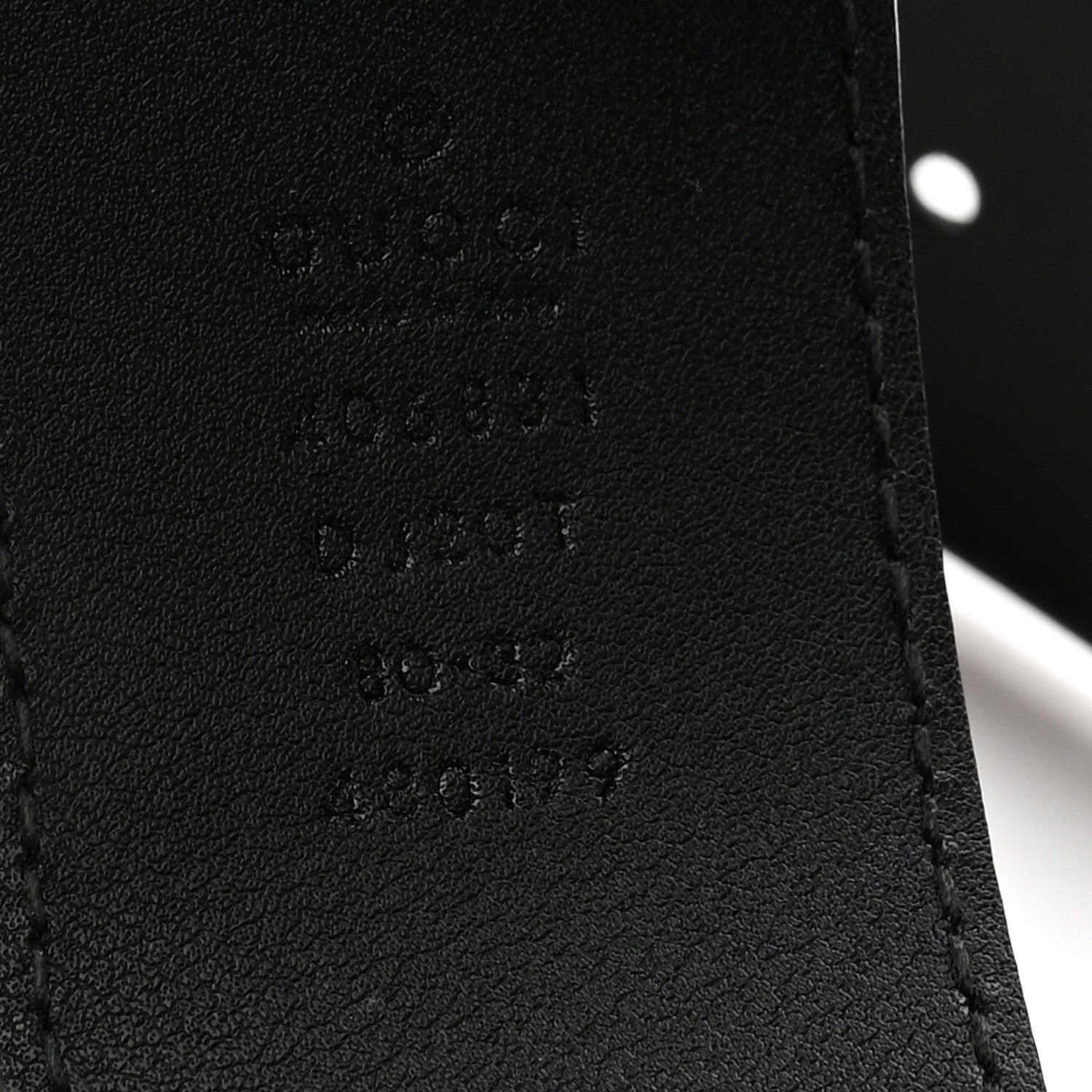 Gucci Textured Calfskin Double G 40mm Belt 80 32 Black 5 of 6