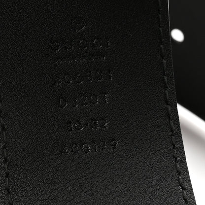 Gucci Textured Calfskin Double G 40mm Belt 80 32 Black 5 of 6