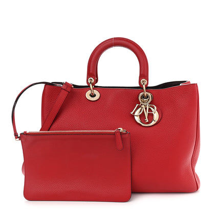 Christian Dior Bullcalf Medium Diorissimo Tote True Red 1 of 9