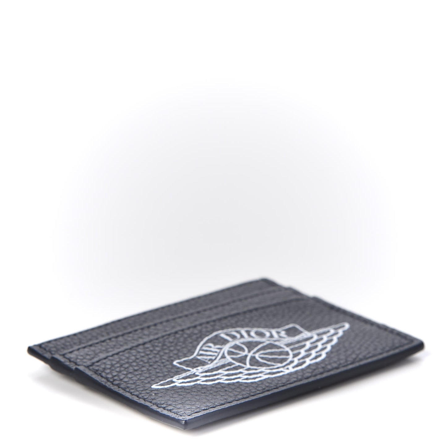 X AIR JORDAN Grained Calfskin Card Holder Bleu