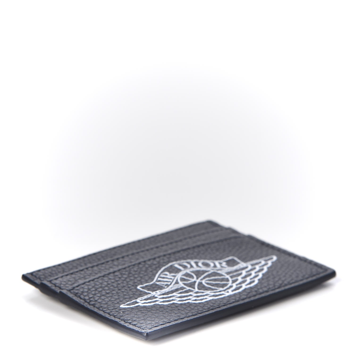 Christian Dior X AIR JORDAN Grained Calfskin Card Holder Bleu 3 of 9