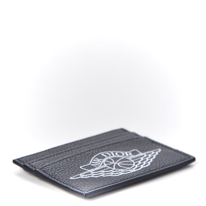 Christian Dior X AIR JORDAN Grained Calfskin Card Holder Bleu 3 of 9