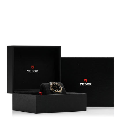 TUDOR Stainless Steel 18K Yellow Gold 34mm Style Automatic Watch Black M12313 5 of 5